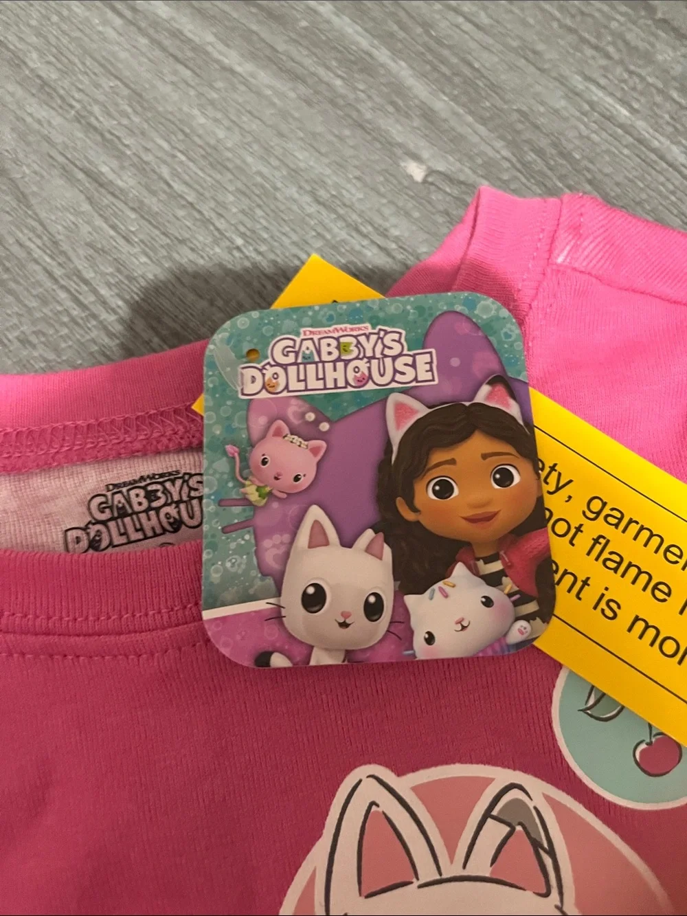 Disney Girls Hot Pink Character Pajama Set - Long Sleeve Top & Pants